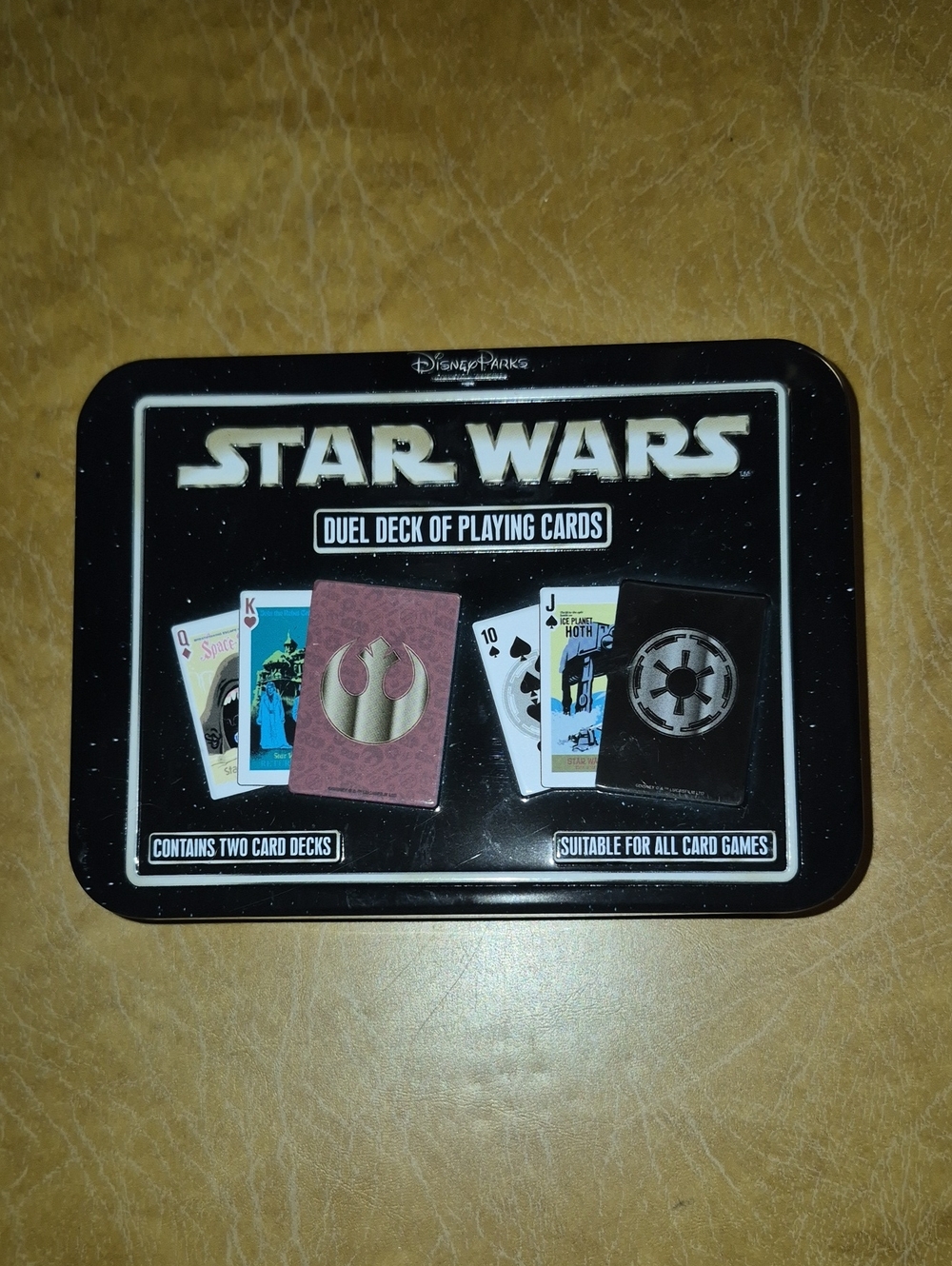 Disney Parks Star Wars Duel Deck Of Playing Cards In Collectible Metal Tin